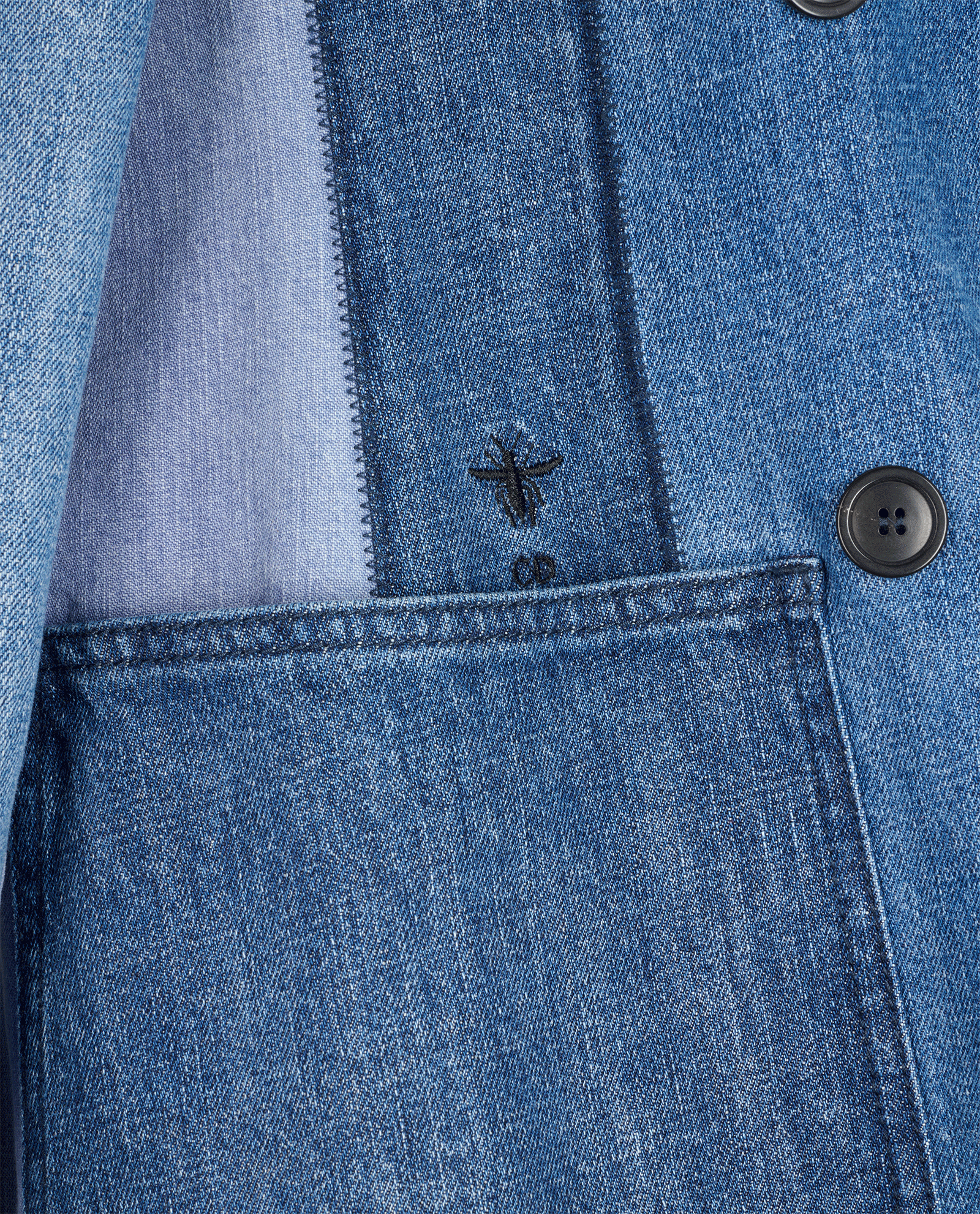 Christian Dior Denim Jacket, &pound;295, Clothing, Blue, Cotton, Other view