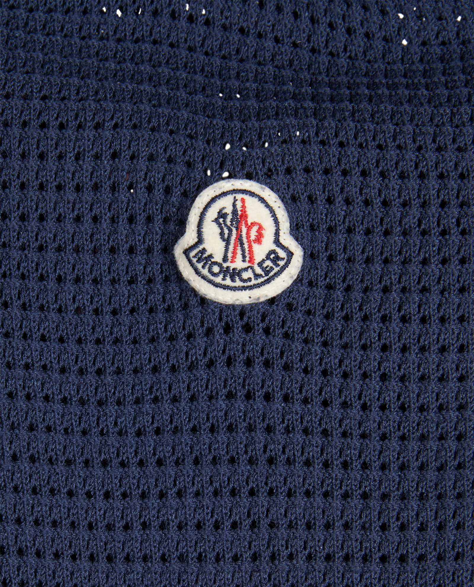 Moncler Knitted Zip-Up Jacket, &pound;250, Clothing, Navy, Polyester/Viscose, Other view