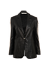 Palm Angels Panel Blazer, &pound;490, Clothing, Black, Leather, Front view