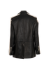 Palm Angels Panel Blazer, &pound;490, Clothing, Black, Leather, Back view