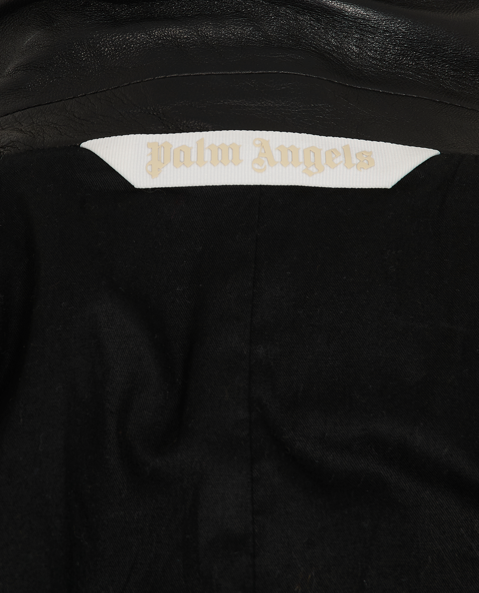 Palm Angels Panel Blazer, &pound;490, Clothing, Black, Leather, Other view