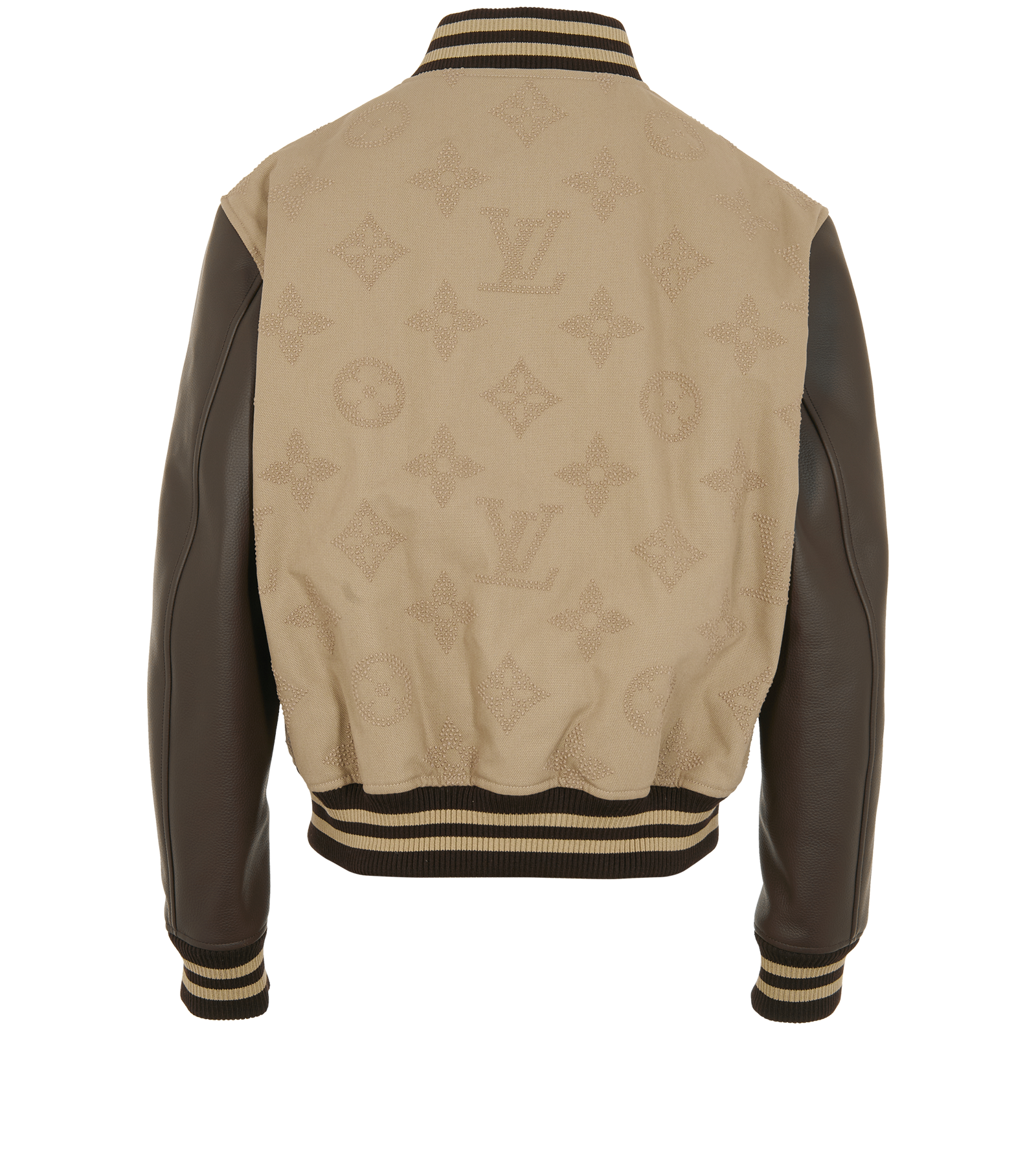 Louis Vuitton Safari Monogram Varsity Jacket, &pound;2,900, Clothing, Beige, Cotton, Back view