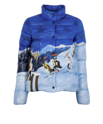 Moncler Brethil Puffer, &pound;550, Clothing, Blue, Down Feathers, Front view