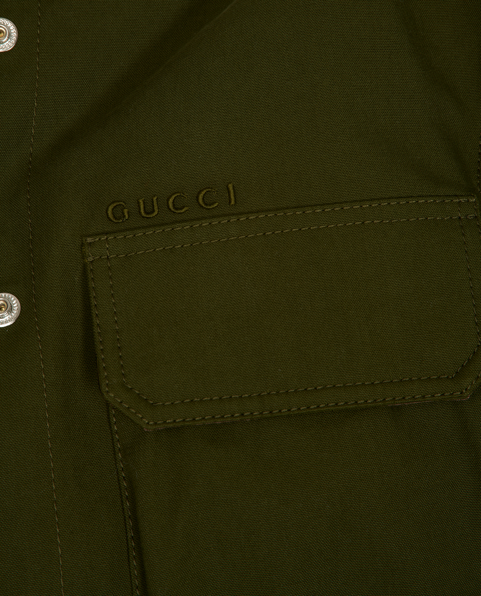 Gucci Pocket Jacket, &pound;495, Clothing, Green, Cotton, Other view