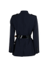 Gucci Belted Crepe Blazer, &pound;1,100, Clothing, Navy, Mohair, Back view