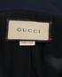 Gucci Belted Crepe Blazer, &pound;1,100, Clothing, Navy, Mohair, Other view