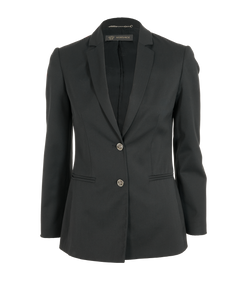 Versace Classic Blazer, Polyester, Black, UK8, 2*