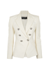 Balmain Double Breasted Blazer, &pound;350, Clothing, White, Cotton, Front view