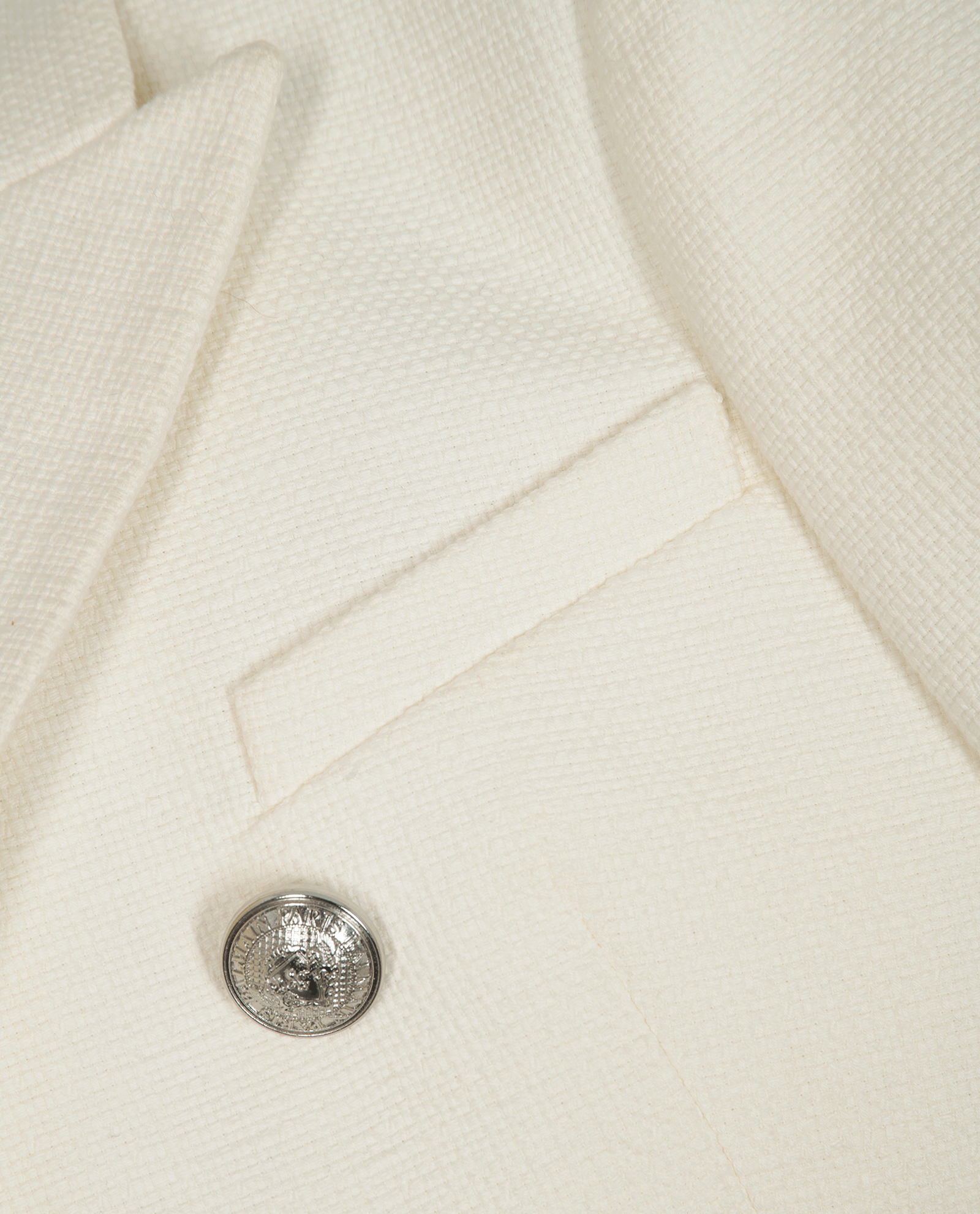 Balmain Double Breasted Blazer, &pound;350, Clothing, White, Cotton, Other view
