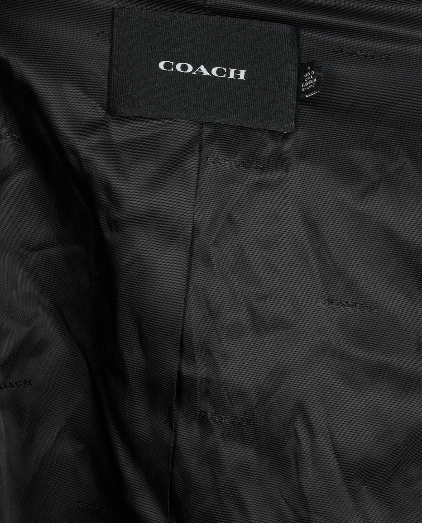 Coach Heritage C Boucle Jacket, &pound;130, Clothing, Black, Cotton, Other view