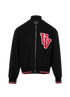Versace Varsity Patch Jacket, &pound;350, Clothing, Black, Wool, Front view