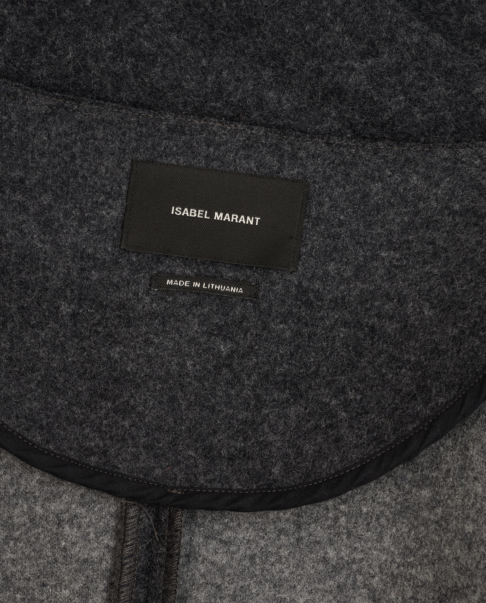 Isabel Marant Collarless Jacket, &pound;180, Clothing, Grey, Wool, Other view