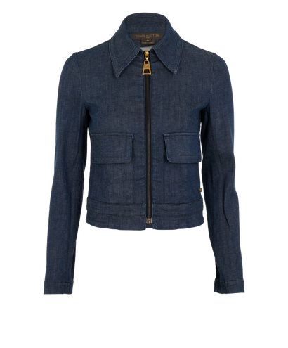 Louis Vuitton Denim Jacket, &pound;450, Clothing, Blue, Cotton, Front view