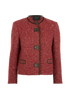 Isabel Marant Boucle Jacket, &pound;210, Clothing, Red, Wool, Front view