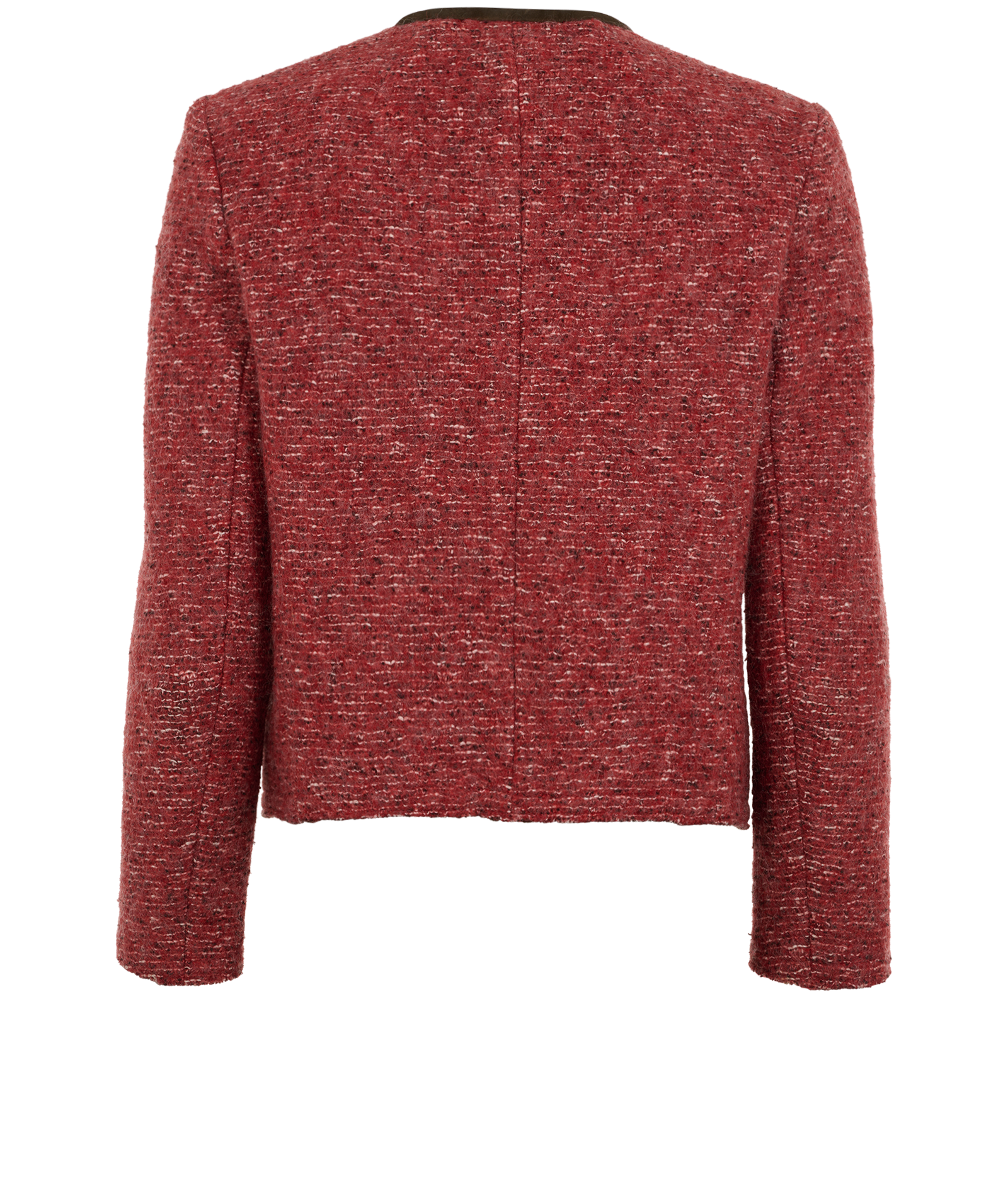 Isabel Marant Boucle Jacket, &pound;210, Clothing, Red, Wool, Back view