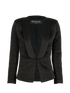 Balmain Jacquard Jacket, &pound;550, Clothing, Black, Acetate/Cotton/Viscose, Front view