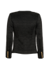 Balmain Jacquard Jacket, &pound;550, Clothing, Black, Acetate/Cotton/Viscose, Back view