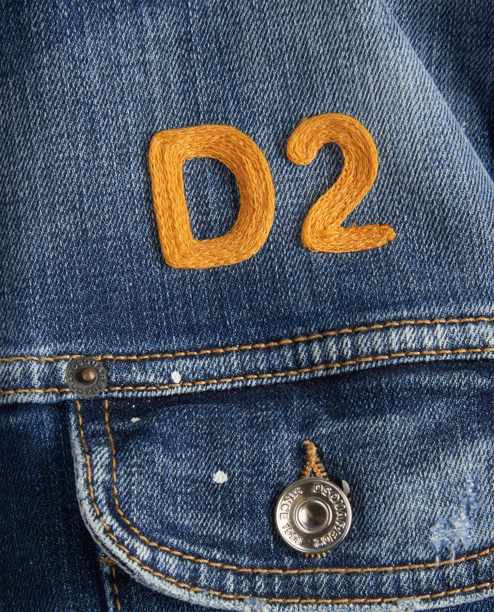 Dsquared D2 Dan  Jeans Jacket, &pound;270, Clothing, Blue, Denim, Other view