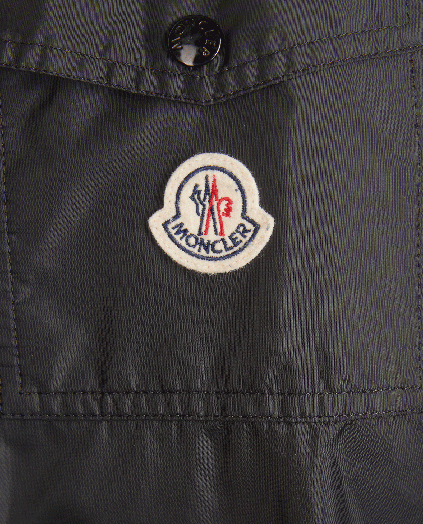 Moncler Windbreaker Jacket, &pound;410, Clothing, Black, Polyester Mix, Other view