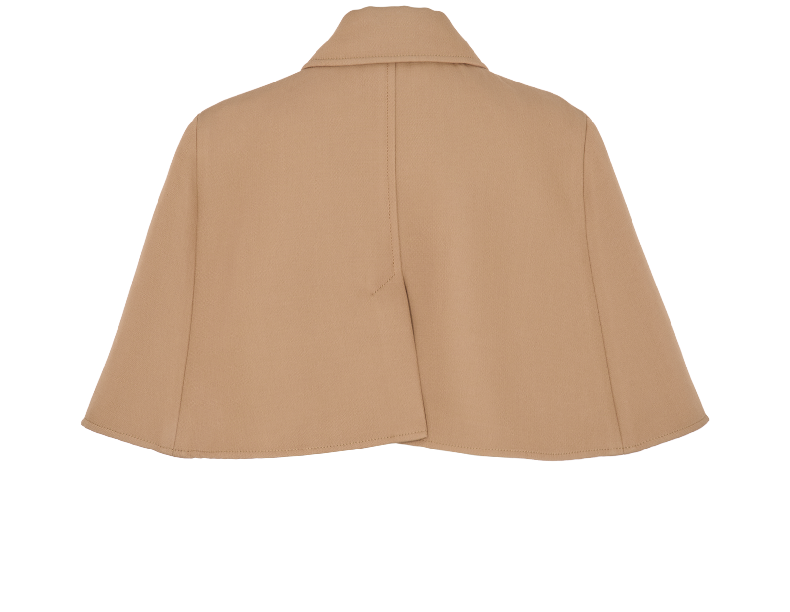 MaxMara Estroso Cropped Cape, &pound;210, Clothing, Beige, Wool, Back view