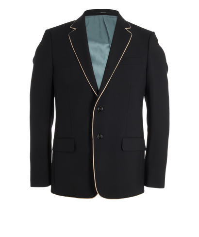 Gucci Single-Vent Suit Jacket, &pound;350, Clothing, Black, Mohair/Wool, Front view