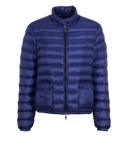 Moncler Lans Puffer Jacket, &pound;395, Clothing, Purple, Down Feathers, Front view