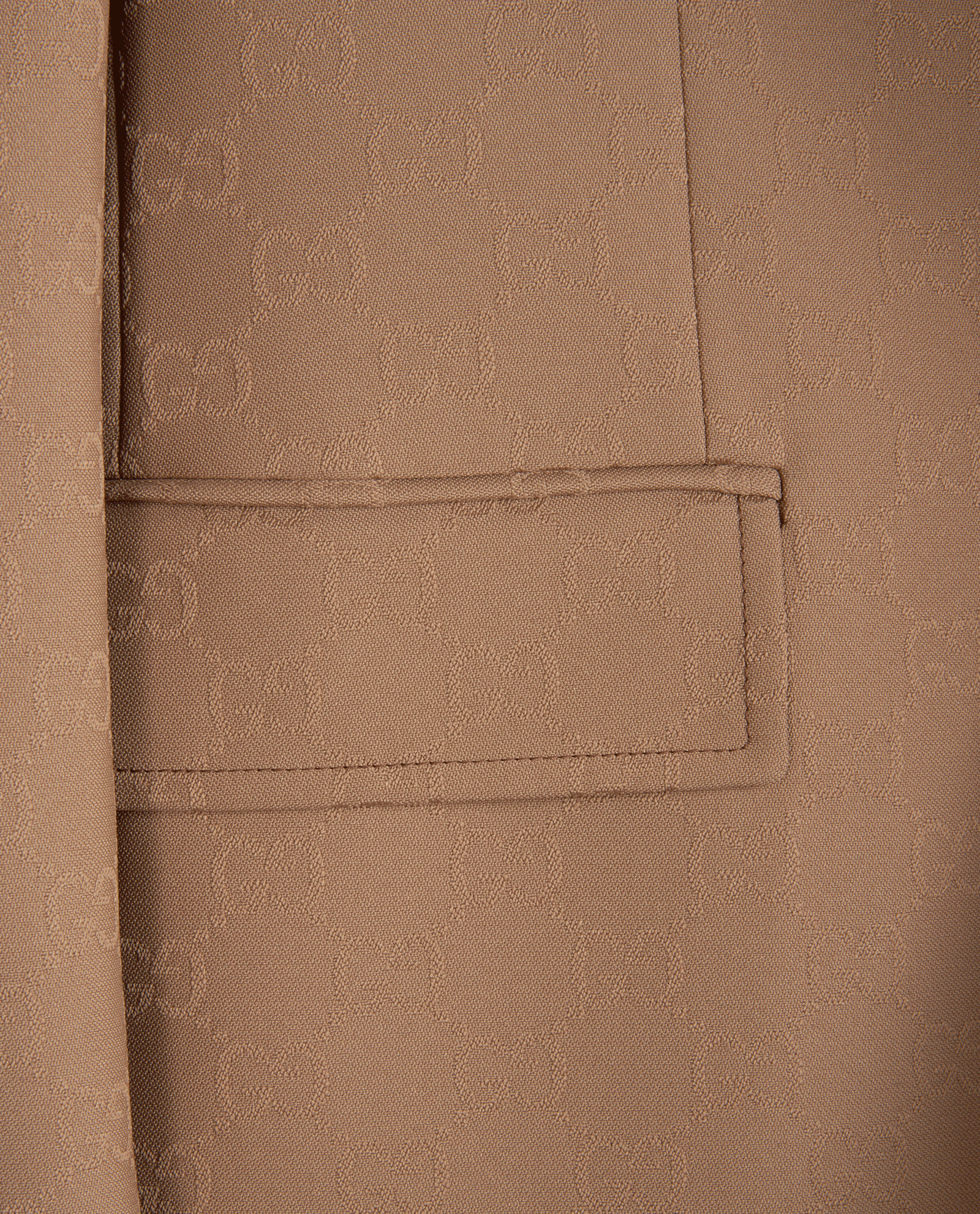 Gucci GG Supreme Single-Vent Blazer, &pound;650, Clothing, Beige, Polyester (Polymer), Other view
