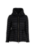 Moncler Raie Packable Jacket, &pound;295, Clothing, Black, Nylon, Front view