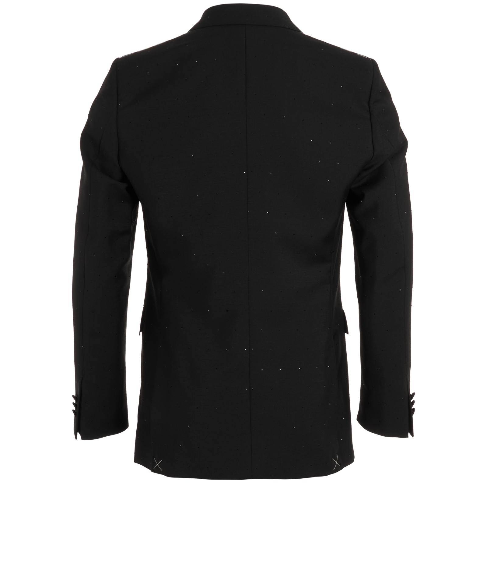 Burberry Embellished Double-Vent Blazer, &pound;250, Clothing, Black, Mohair/Wool, Back view
