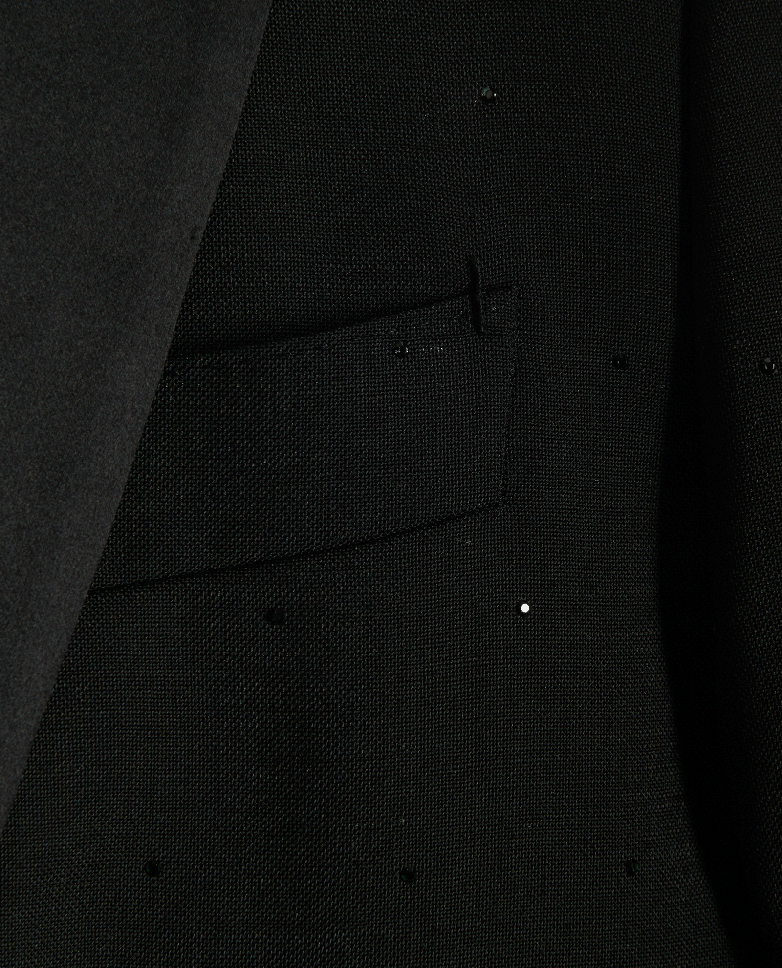 Burberry Embellished Double-Vent Blazer, &pound;250, Clothing, Black, Mohair/Wool, Other view