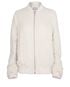 Acne Studios Ruched Sleeve Bomber Jacket, &pound;90, Clothing, Cream, Viscose, Front view