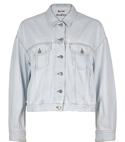Acne Bleached Denim Oversized Jacket, front view