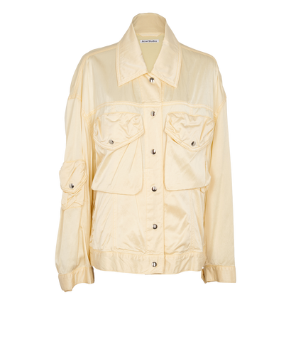 Acne Studios Button Up Jacket, £160, Clothing, Yellow, Viscose, Front view