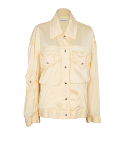 Acne Studios Button Up Jacket, Viscose, Yellow, UK8, 2*