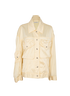 Acne Studios Button Up Jacket, £160, Clothing, Yellow, Viscose, Front view