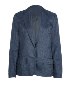 Acne Studios Crinkled Blazer, Polyester, Navy, Uk8, 3*
