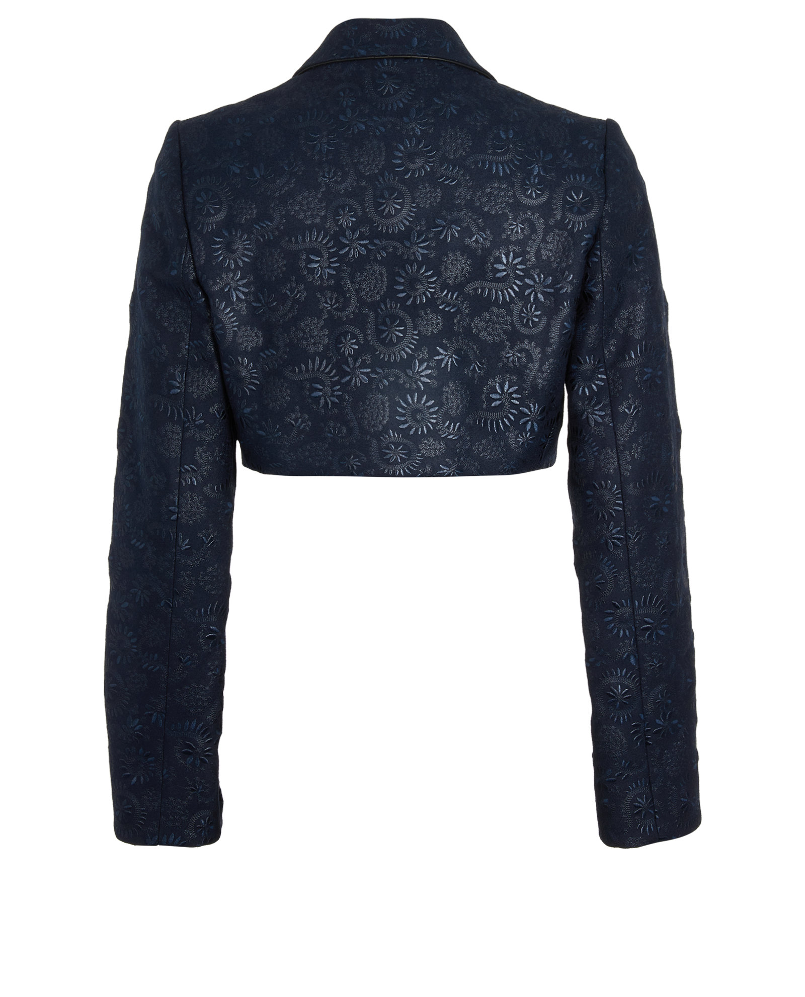 Alaia Cropped Jacket, &pound;290, Clothing, Navy, Polyester (Polymer), Back view