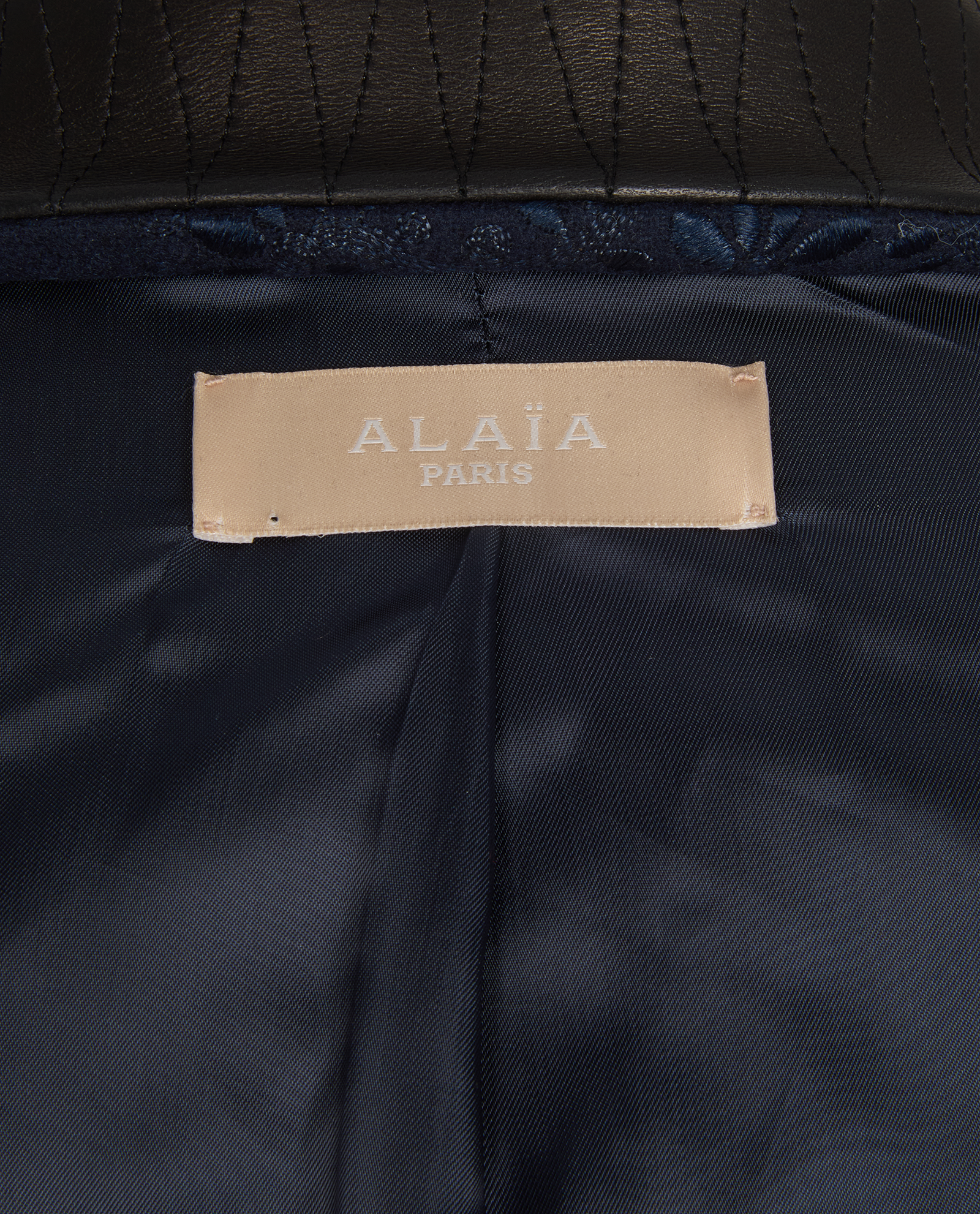 Alaia Cropped Jacket, &pound;290, Clothing, Navy, Polyester (Polymer), Other view