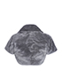 Alaia Shearling Cropped Short Sleeve Jacket, back view