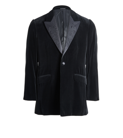Alexander McQueen Velvet Jacket, front view