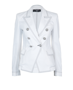 Balmain Blazer, Cotton, White, MII, 3*