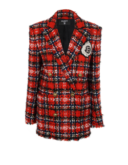 Balmain Tweed Double Breasted Blazer, Wool, UK 10, 3*