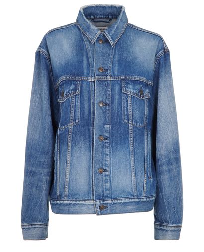 Balenciaga Distressed Denim Jacket, front view