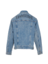 Balenciaga Embroidered Back Logo Denim Jacket, back view