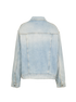 Balenciaga Leopard Print Denim Jacket, back view