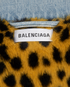 Balenciaga Leopard Print Denim Jacket, other view