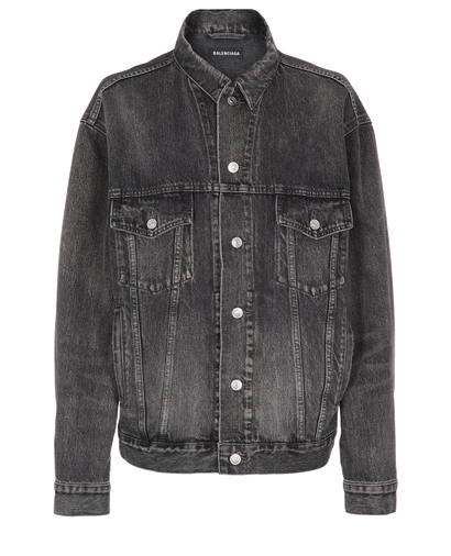 Balenciaga Distressed Denim Jacket, front view