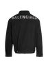 Balenciaga Logo Crystals Denim Jacket, back view