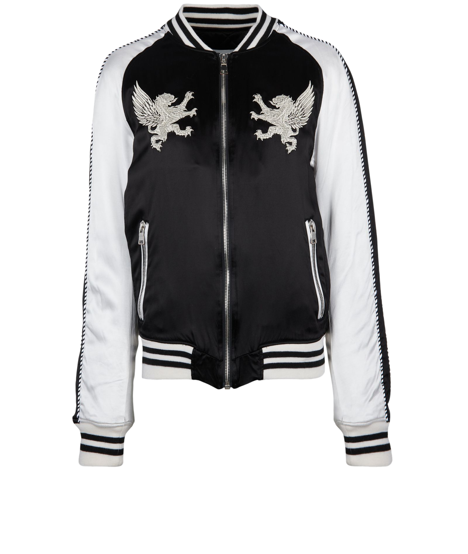 Pre-loved Balmain Embroidered Bomber Jacket - £550