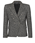 Balmain Wool Blazer, &pound;850, Clothing, Grey, Wool, Front view
